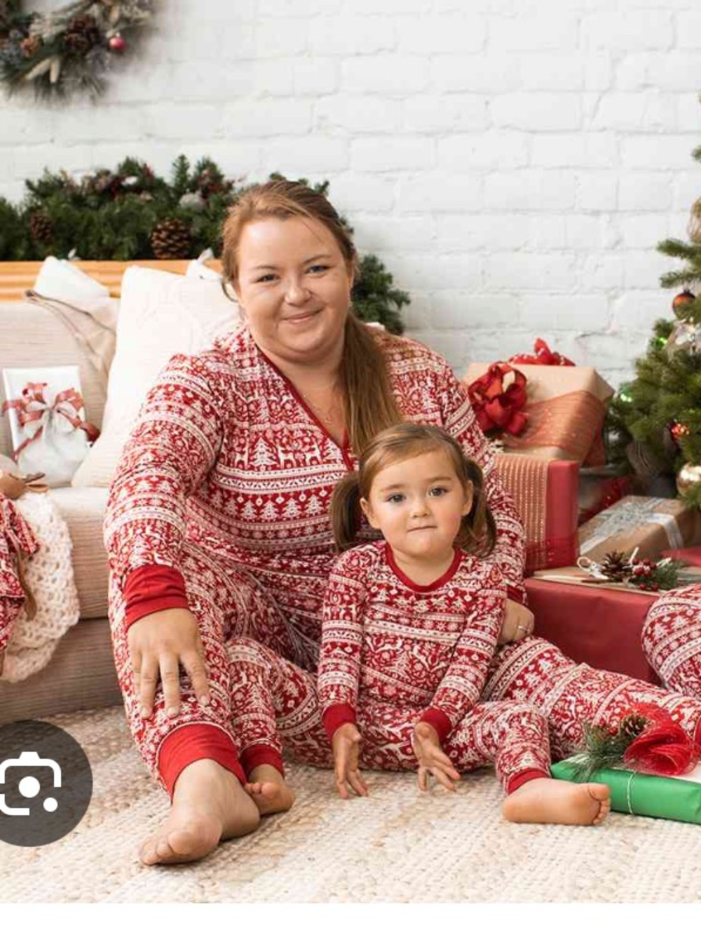 Little Sleepies Red Fair Isle Women’s Pajama Shirt